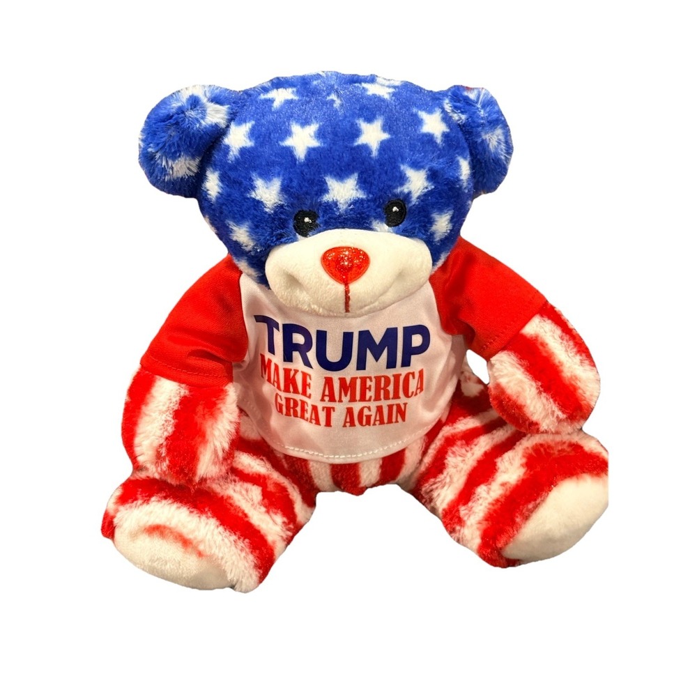 NEW PLUSH DONALD TRUMP 2024 45-47 TEDDY BEAR PLUSHOLOGY MAKE AMERICA GREAT AGAIN